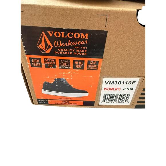 Volcom Women's Black Composite Toe Wedge Sole Metal Free Work Shoes Size 8.5M - Picture 9 of 10